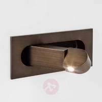 Digit LED Wall Light with Reading Arm Bronzed