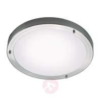 Discrete wall lamp Round, 31 cm brushed