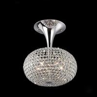 Diyas IL30416 Vado Crystal Semi Flush Ceiling Light