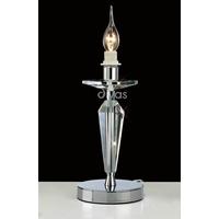 Diyas IL30599 Renzo Crystal Table Lamp in Polished Chrome Finish