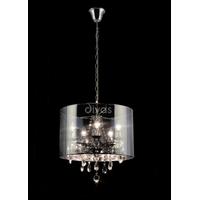 Diyas IL30461 Trace Ceiling Pendant Light in Polished Chrome Finish