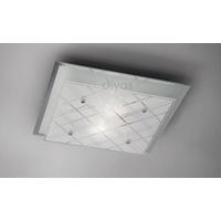 diyas il31281 aries glass square flush ceiling light