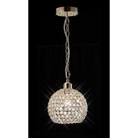 diyas il60015 il30762 kudo french gold suspension with crystal shade