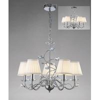 Diyas IL31215 + ILS31218 Willow Ceiling Pendant Light with Shades