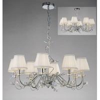 Diyas IL31218 + ILS31218 Willow Ceiling Pendant Light with Shades