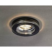 Diyas IL30821BL Black Crystal Recessed Round Downlight Fascia