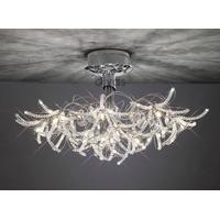Diyas IL30880 Kenzo Low Ceiling Light in Polished Chrome