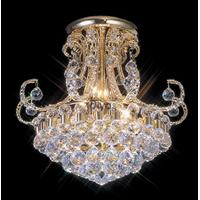 Diyas IL30006 Pearl Crystal Ceiling Light in Gold Finish