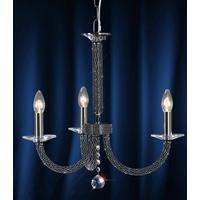 Diyas IL30473 Elena Ceiling Pendant in Black Chrome