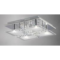 diyas il31301 chisora glass and crystal flush ceiling light