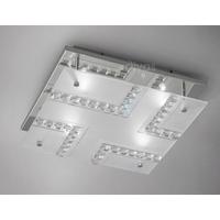 Diyas IL31261 Starlet Frosted Glass Ceiling Flush Light