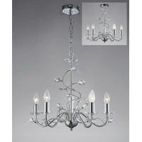 Diyas IL31215 Willow Ceiling Pendant Light in Polished Chrome