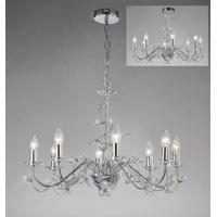 Diyas IL31218 Willow Ceiling Pendant Light in Polished Chrome