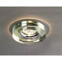 diyas il30821wi white wine crystal recessed round downlight fascia