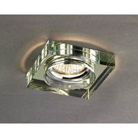 diyas il30822wi white wine crystal recessed square downlight fascia