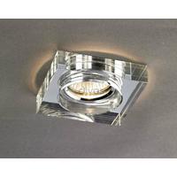 Diyas IL30822CH Clear Crystal Recessed Square Downlight Fascia