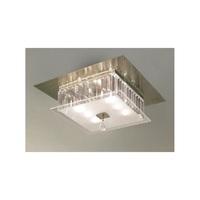 diyas il30248 tosca glass ceiling flush light in antique brass