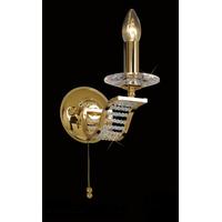 Diyas IL30441 Niobe Single French Gold Wall Light