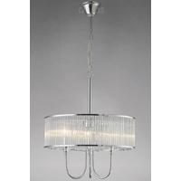 Diyas IL31411 Vanessa Polished Chrome and Glass Ceiling Pendant