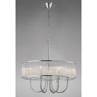 Diyas IL31412 Vanessa Polished Chrome and Glass Ceiling Pendant