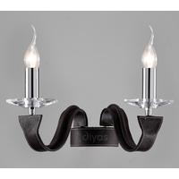 Diyas IL31042 Nardini Brown Leather Wall Light