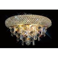 diyas il32100 alexandra crystal wall light in french gold