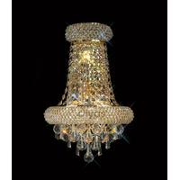 Diyas IL32102 Alexandra Crystal Wall Light in French Gold