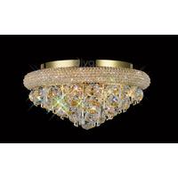 Diyas IL32105 Alexandra Crystal Ceiling Light in French Gold