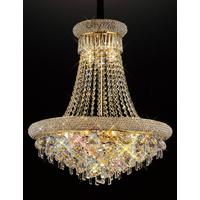 Diyas IL32111 Alexandra Crystal Ceiling Pendant in French Gold