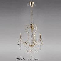 diyas il32063 vela crystal chandlier light in french gold