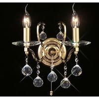 Diyas IL30222 Zinta Gold and Crystal Wall Light