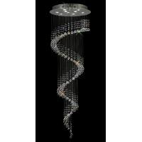 Diyas IL31374 Colorado Multi- Spiral Crystal Ceiling Semi-Pendant Light