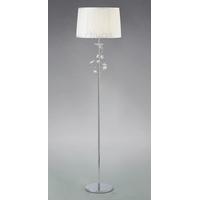 Diyas IL31214 Willow Floor Lamp in Polished Chrome Finish