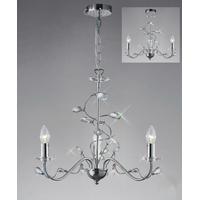 Diyas IL31213 Willow Ceiling Pendant Light in Polished Chrome