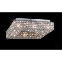 diyas il30432 piazza polished chrome crystal flush ceiling light