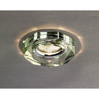 diyas il30823wi white wine crystal recessed hexagonal downlight fascia