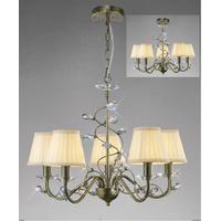 Diyas IL31225 + ILS31228 Willow Ceiling Pendant Light with Shades