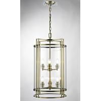 Diyas IL31094 Eaton 6 Light Ceiling Pendant Light in Antique Brass