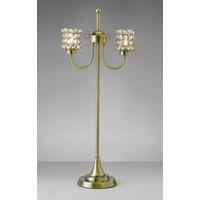 Diyas IL20663 Nelson Table Lamp in Antique Brass