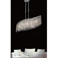 Diyas IL30574 Fabio Crystal Ceiling Pendant Light in Polished Chrome Finish