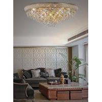 Diyas IL32108 Alexandra Crystal Ceiling Light in French Gold
