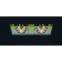 diyas il30807mc spectrum crystal recessed rectangle downlights fascia