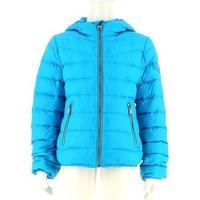 diesel 00j29l down jacket kid turquoise girlss childrens jacket in blu ...