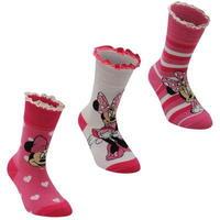 Disney 3 pack Crew Sock Girls