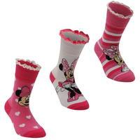 Disney 3 pack Crew Sock Girls