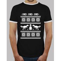 dino tee retro ugly christmas