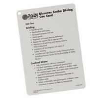 Discover Scuba Diving Instructor Cue Card