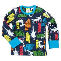 dinosaur town baby top blue quality kids boys girls