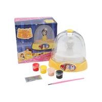 Disney girls paint your own glitter dome Beauty and The Beast themed set - Multicolour