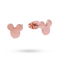 Disney Couture Rose Gold Plated Mickey Plain Studs